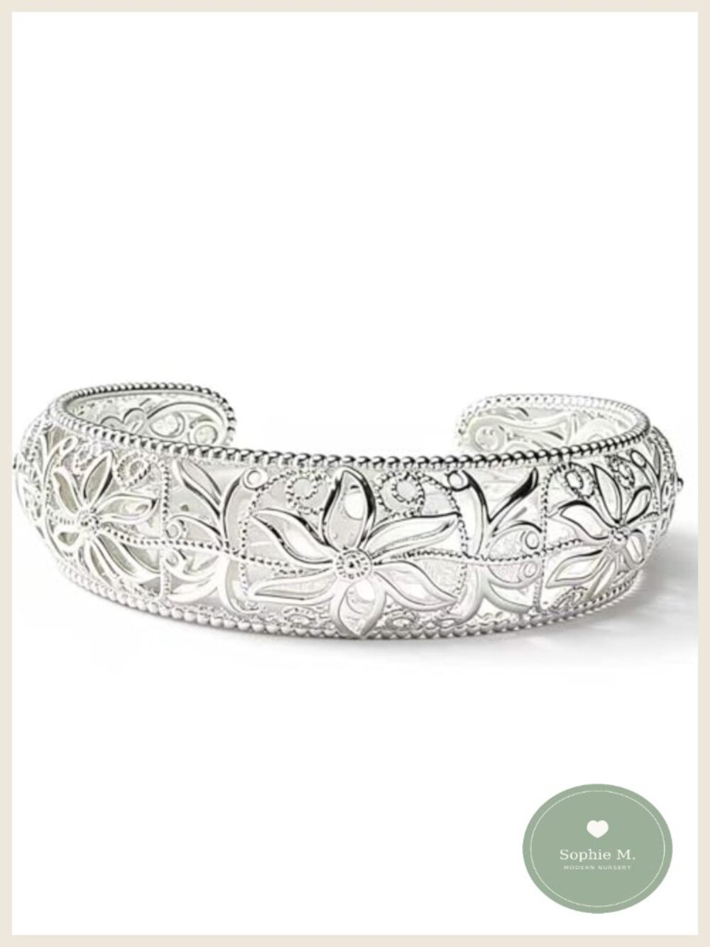 S925 Sterling Silver Open Cuff Bracelet Stackable Women Italian